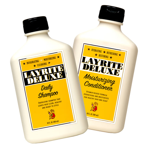 Clean & Condition Bundle – Layrite Deluxe Shampoo + Conditioner