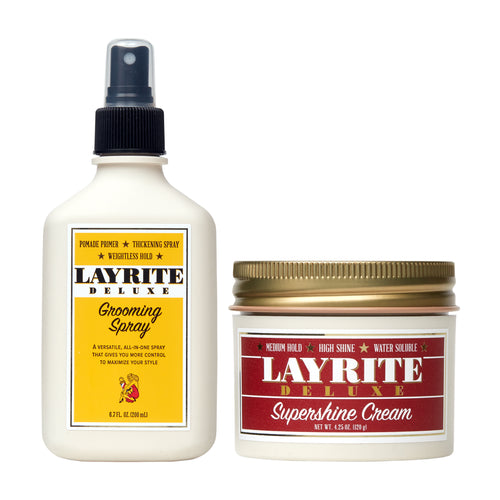 Layrite Deluxe Grooming Spray & Supershine Hair Cream
