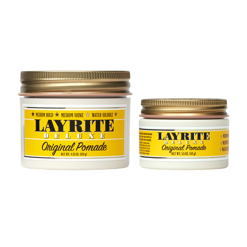 Layrite Deluxe Original Pomade and Travel Size