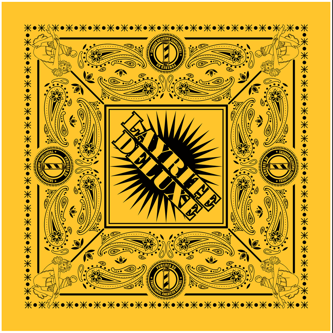 Layrite Printed Bandana - YELLOW/BLACK