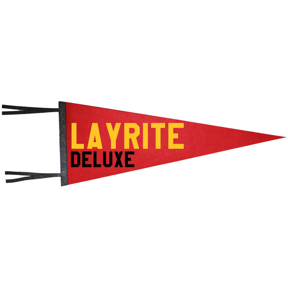 Collegiate Red Felt Pennant