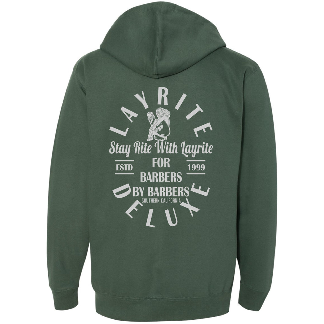 Coin- Alpine Green Zip Up Hoodie