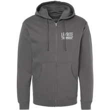 Load image into Gallery viewer, Rest Stop- Charcoal Zip Up Hoodie
