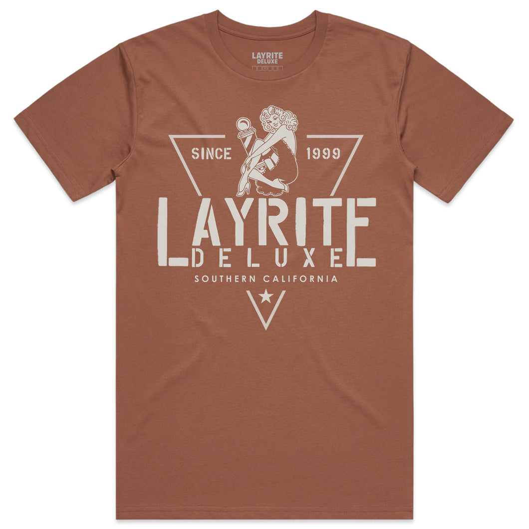 Triangle Stencil Chestnut Tee